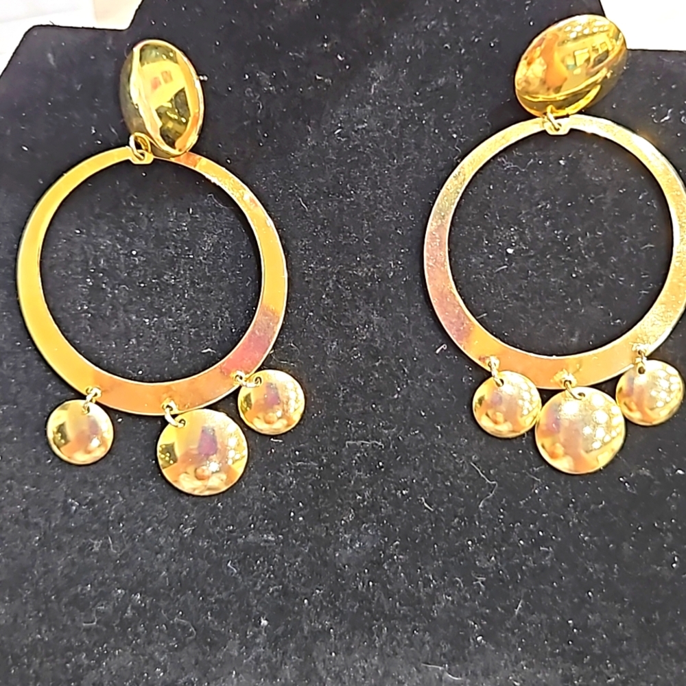 Gold  chunky  earrings